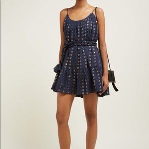 RHODE - Nala Heart-Jacquard Cotton Mini Dress. Size M.